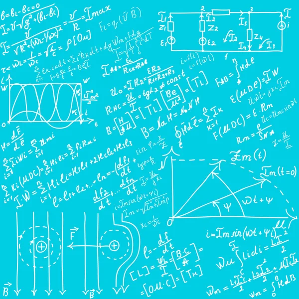 Matematikai Egyenletek Képletek Illusztráció — Stock Fotó
