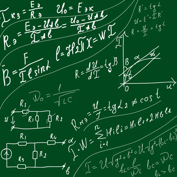 The school Board on the background of mathematical equations and formulas. Hand-drawn diagrams and graphs. Background. Doodle. Illustration modern design template.