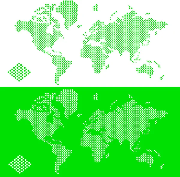 Mapa Mundo Verde Ilustração — Fotografia de Stock