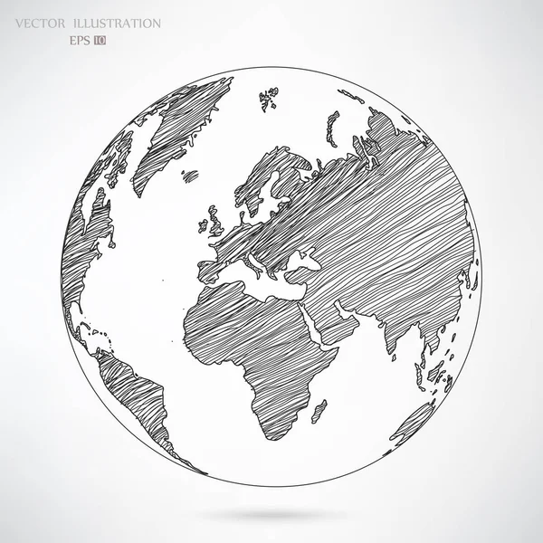 Globe World Map Illustration — 스톡 사진
