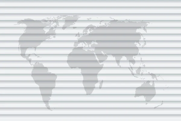 World map. White. World map paper. Grey. Illustration