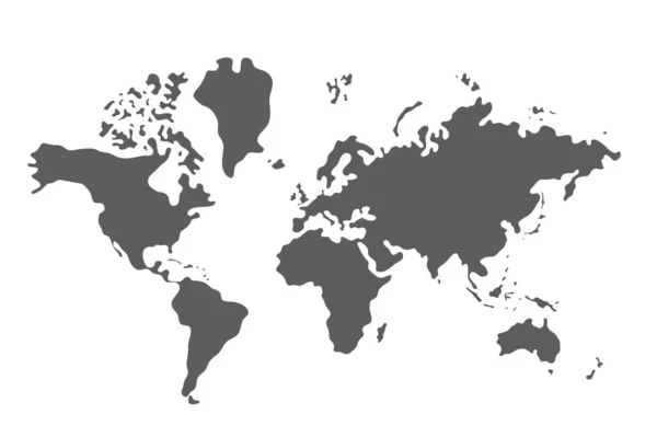 세계의 정치적 지도는 바탕에 있습니다 나라들 — 스톡 벡터