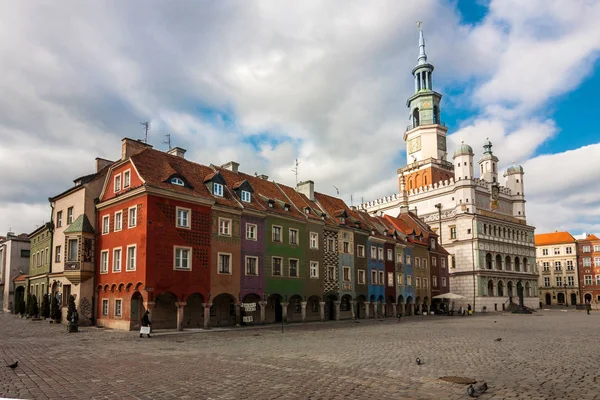 Market square, poznan, Polen — Stockfoto