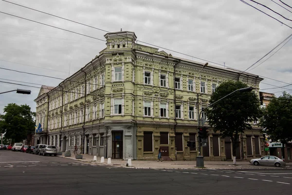 Były Hotel Continental Mariupolu Ukraina Obrazek Stockowy