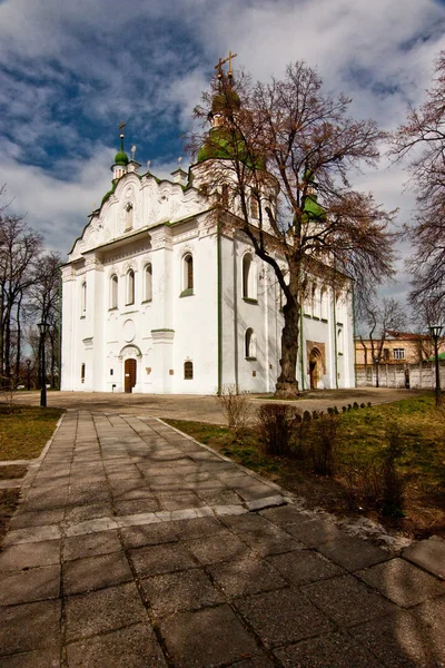 Kyrill Kloster Kyiv Ukraine Frühlingssonniges Wetter — Stockfoto