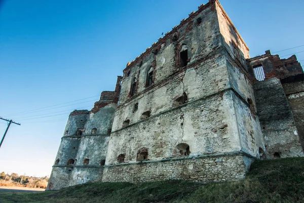 Medzhybizh Castle Sunset Rays Khmelnytskyi Oblast Ukraine — Stock Photo, Image