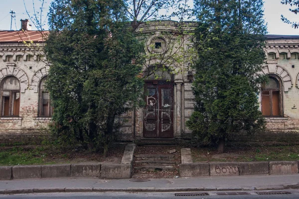 Velha Casa Abandonada Bahhovut Kiev Ucrânia — Fotografia de Stock