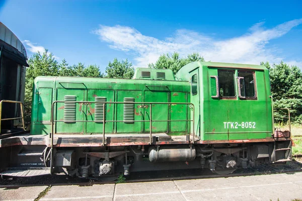 Retro Old Train Ukraine Diesel Multiple Unit — 스톡 사진