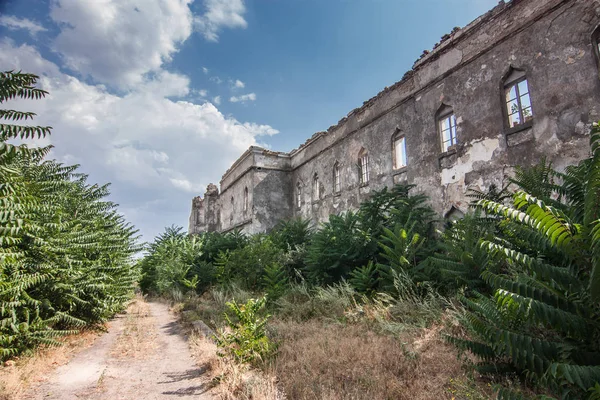 Muro Delle Caserme Abbandonate Olexander Bilhorod Dnistrovskyi Odesa Ucraina — Foto Stock