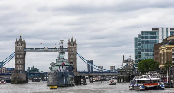 The busy river of the Thames — Stock Photo, Image