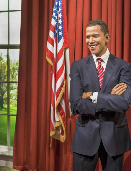 Barack Obama balmumu fugure — Stok fotoğraf