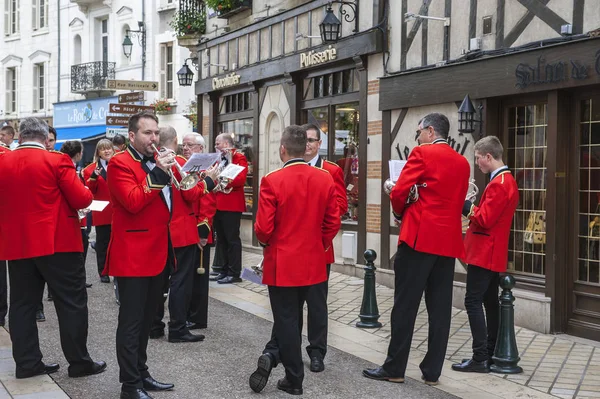Bollington Brass band au concours de rue — Photo