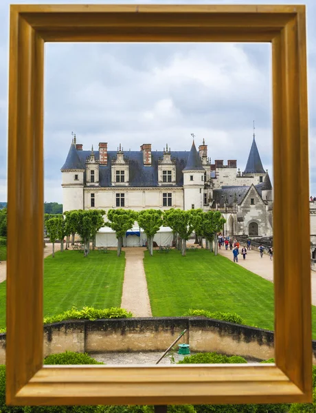 Vista artistica sul castello di Amboise — Foto Stock