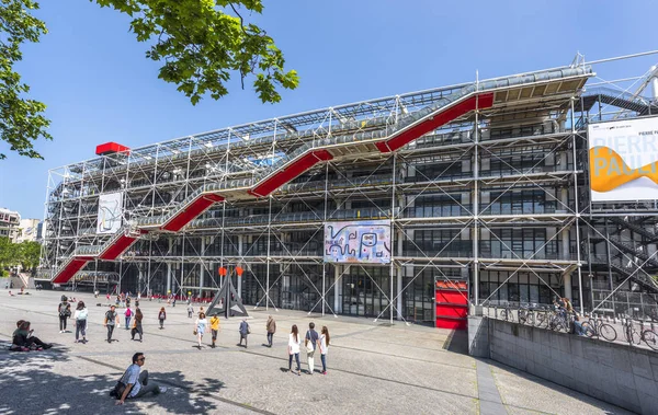 Zobrazit na centra Pompidou — Stock fotografie