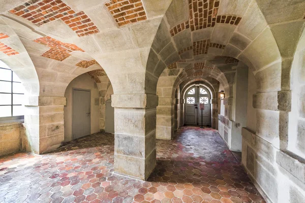 En los pasillos del palacio de Fontainebleau — Foto de Stock