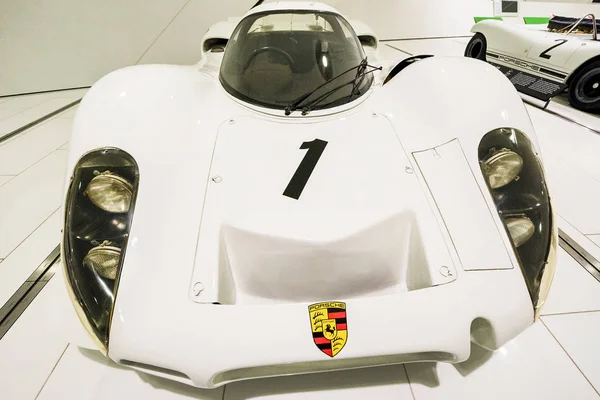 Visiting Porsche museum — Stock Photo, Image