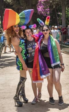 Yıllık Eşcinsel geçit töreninde, Tel Aviv