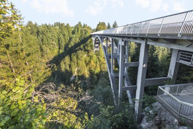 Şeytan Köprüsü'nde görüntüle. Bavyera, Almanya