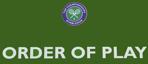 London Maj 2016 Beställning Spela Skylt Wimbledon Domstolar — Stockfoto