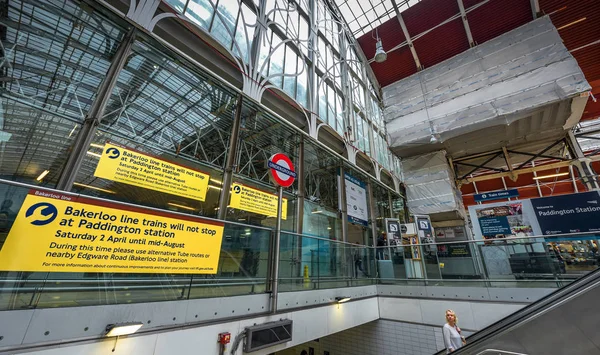 Londres Mayo 2016 Estación Tren Paddington —  Fotos de Stock