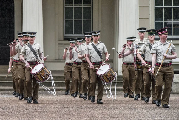 Londra Haziran 2016 Royal Guard Orkestrası Whitehall Töreninde — Stok fotoğraf