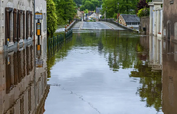 Fortes Inondations Dans Vallée Loire — Photo