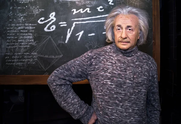 Berlin Almanya Şubat 2017 Albert Einstein Balmumu Şekil Madame Tussaud — Stok fotoğraf