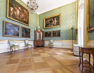 Berlin, Almanya - Şubat 2017: Ziyaret ettiğiniz Charlottenburg Sarayı