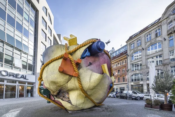 Berlin Allemagne Mars 2017 Monument Abstrait Dans Centre Ville — Photo