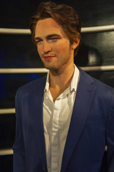 Berlin Duitsland Maart 2017 Robert Pattinson Wax Figuur Madame Tussaud — Stockfoto