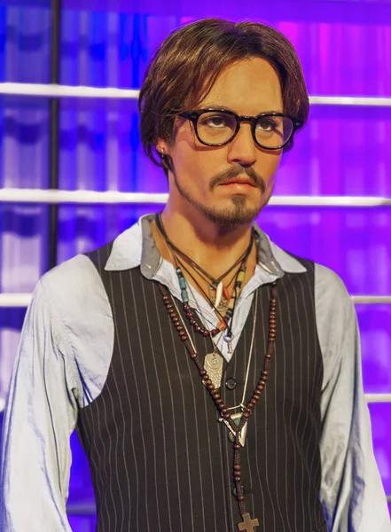 Berlin Tyskland Mars 2017 Johnny Depp Voksfigur Madame Tussauds Museum – stockfoto