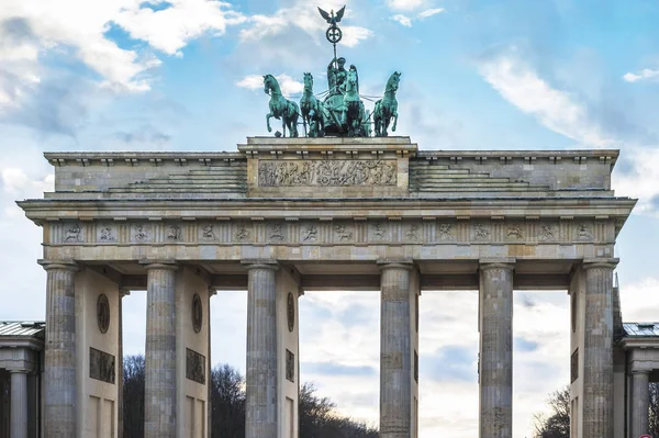 Berlin Germany March 2017 Brandenburg Gate Close — Stock Photo, Image