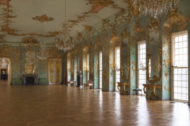 Berlin, Almanya - Şubat 2017:'Charlottenburg Sarayı'nın salonlarında