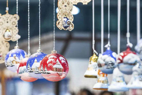 Varias Decoraciones Brillantes Navidad Año Nuevo — Foto de Stock