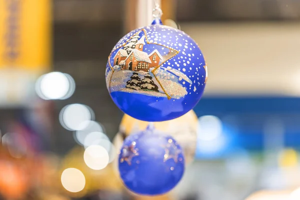 Várias Decorações Brilhantes Natal Ano Novo — Fotografia de Stock