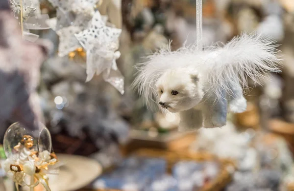 Lindos Recuerdos Feria Navidad — Foto de Stock