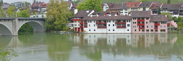 Panoramic View Peaceful Swiss Countryside — Stock Photo, Image