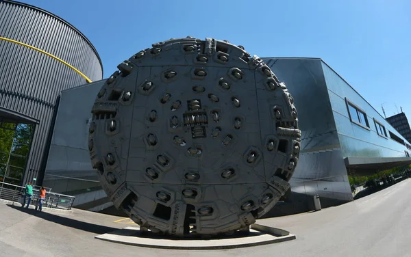 Lucerna Suiza Abril 2017 Entrada Del Museo Del Transporte — Foto de Stock