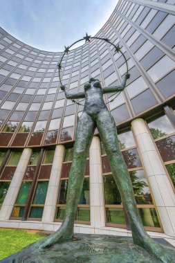 Strasbourg, Fransa - Mayıs 2017: Görünüm Avrupa Konseyi