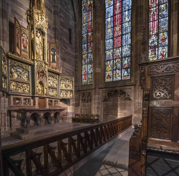 Intérieur Notre Dame Strasbourg — Photo