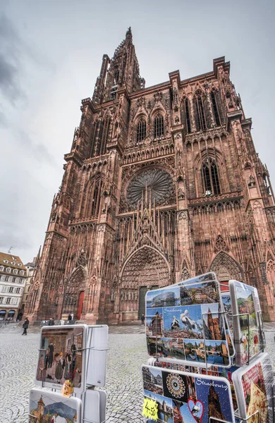 Widok Notre Dame Strasbourg — Zdjęcie stockowe