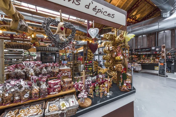 Colmar França Maio 2017 Loja Especiarias Mercado Local Cidade — Fotografia de Stock