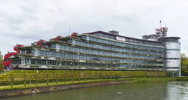 Estrasburgo Francia Mayo 2017 Opinión Sobre Edificio Oficial Del Tribunal — Foto de Stock