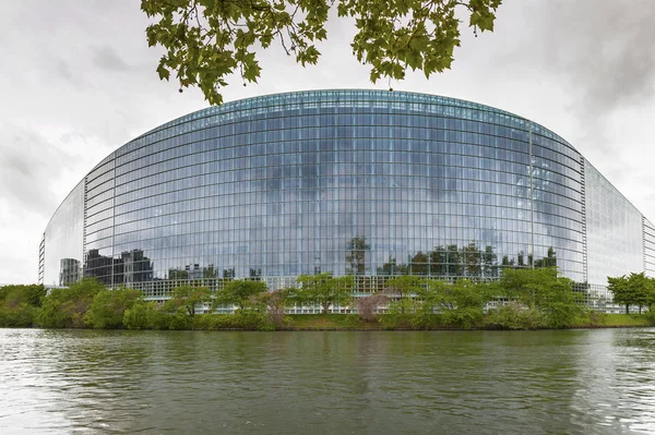 Страсбург Франция Май 2017 Взгляд Здание Европейского Парламента — стоковое фото