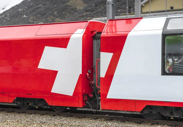 Zwitserse Platteland Mei 2017 Trainen Platteland Sncf Station — Stockfoto