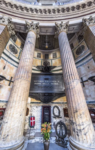 Rome Italië Augustus 2018 Stad Pantheon — Stockfoto