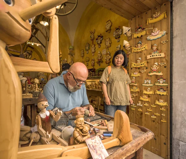 Rome Italie Août 2018 Master Travail Atelier Pinocchio — Photo