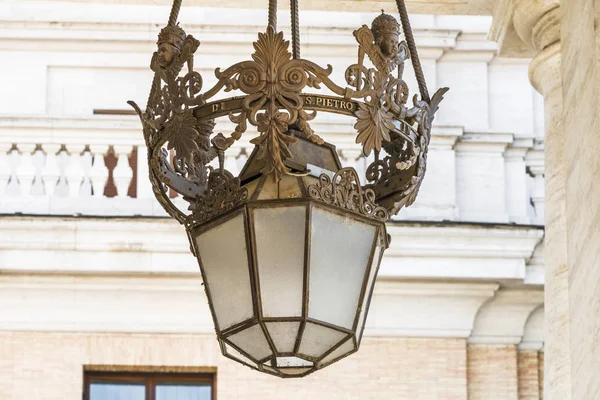 Soem Italie Août 2017 Lampe Antique Sur Place San Pietro — Photo