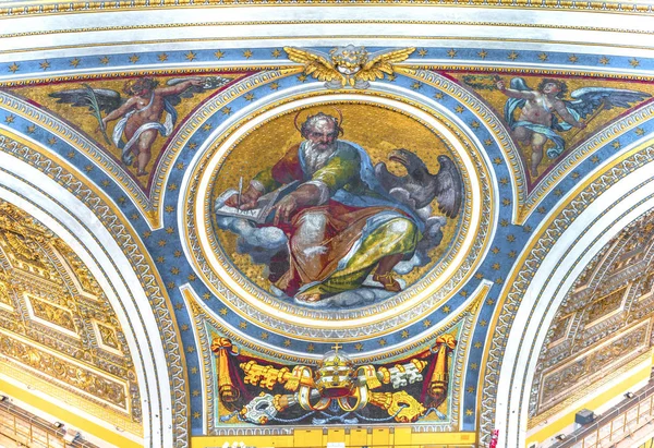 Roma Italia Agosto 2018 Fragmento Decoración Catedral San Pietro — Foto de Stock