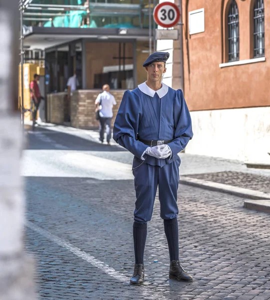 Rom Italien Augusti 2018 Vatikanen Vakta Jourhavande — Stockfoto